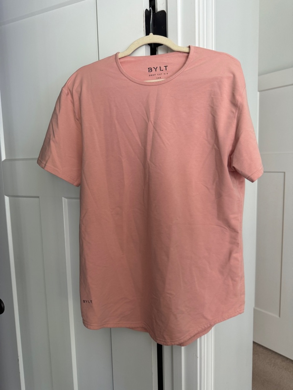 Bylt basics Crew drop cut short sleeve T-Shirt Pink lux